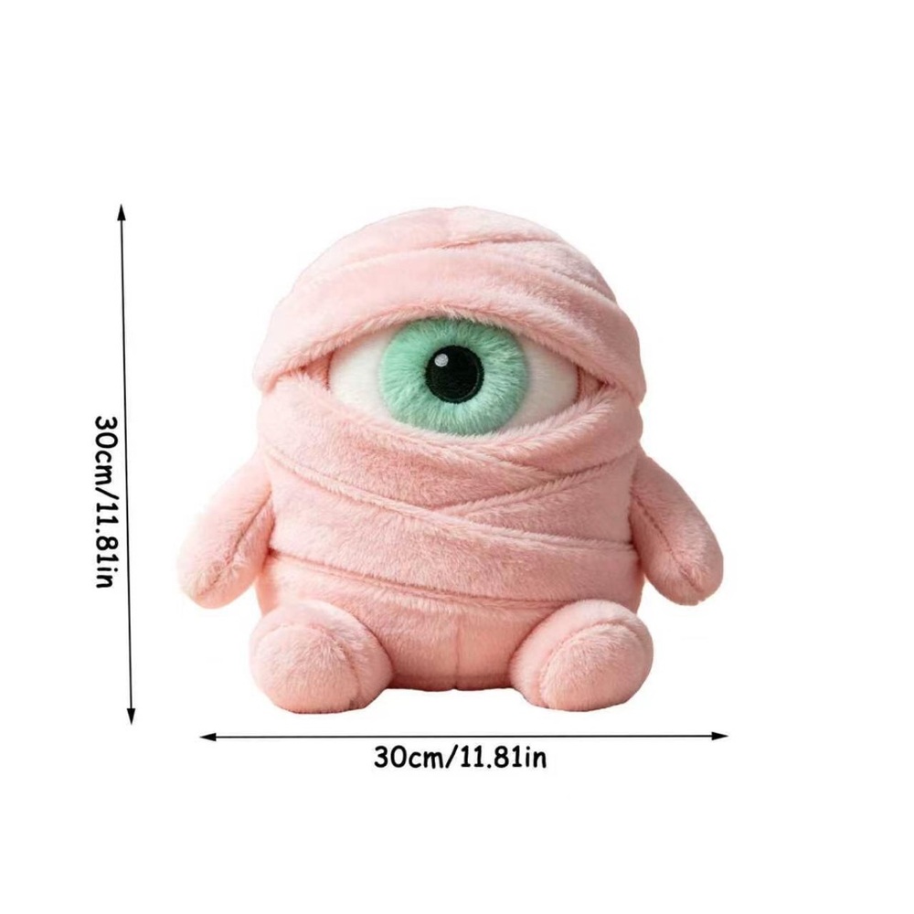Halloween Cute Pink Mummy One-Eyed Monster Stuffed Toy